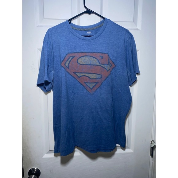 Old Navy Other - Old Navy Collectabilitees Mens Superman Graphic Shirt Blue Heather XL DC Comics
